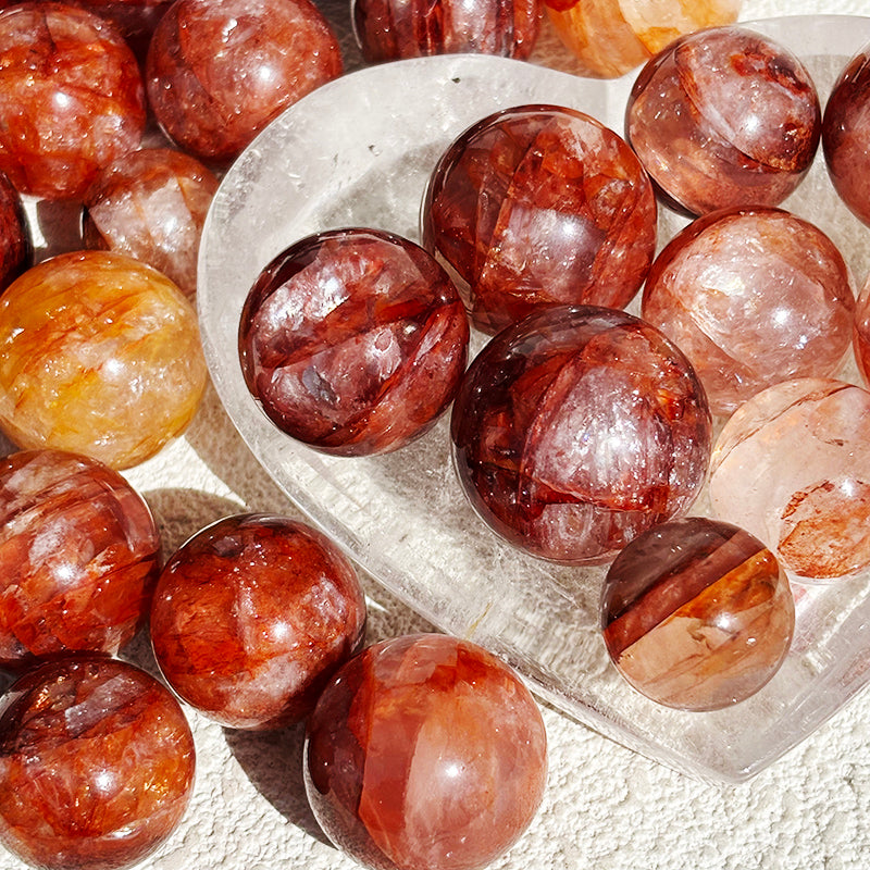 High Quality Fire Quartz Sphere 16~26mm