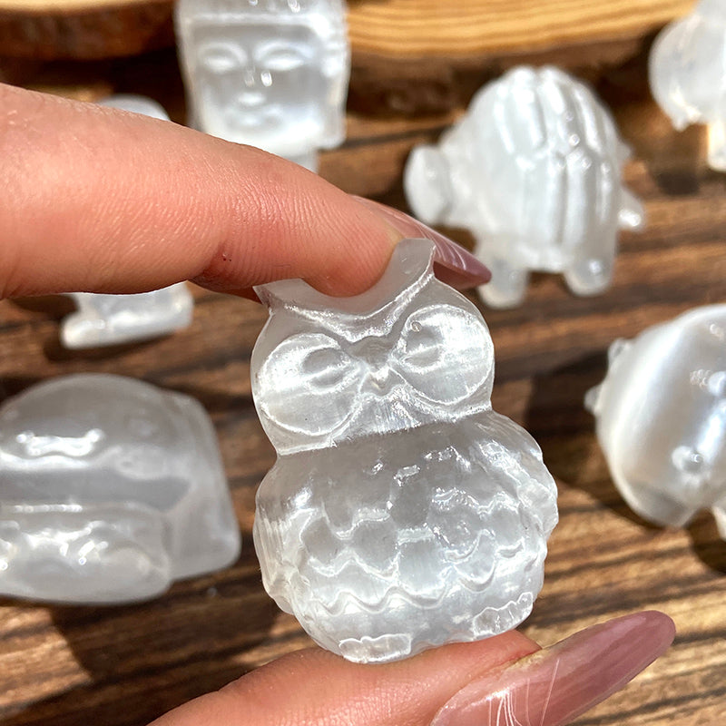 Beautiful Different Styles Selenite Carvings