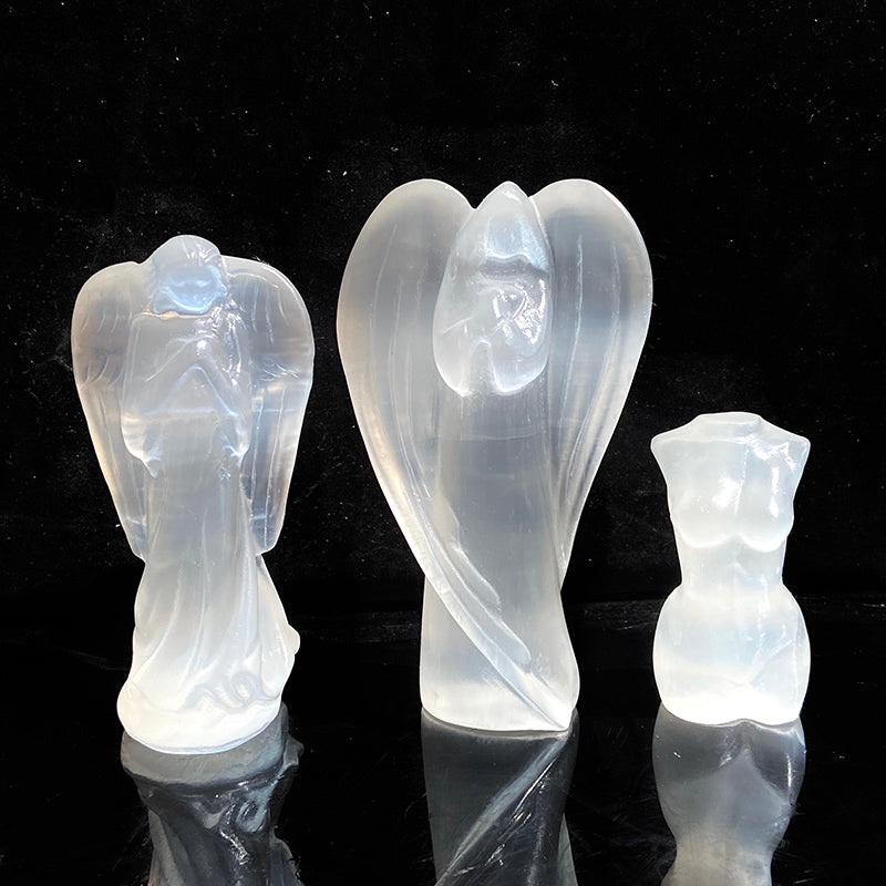 Different Styles Selenite Carvings