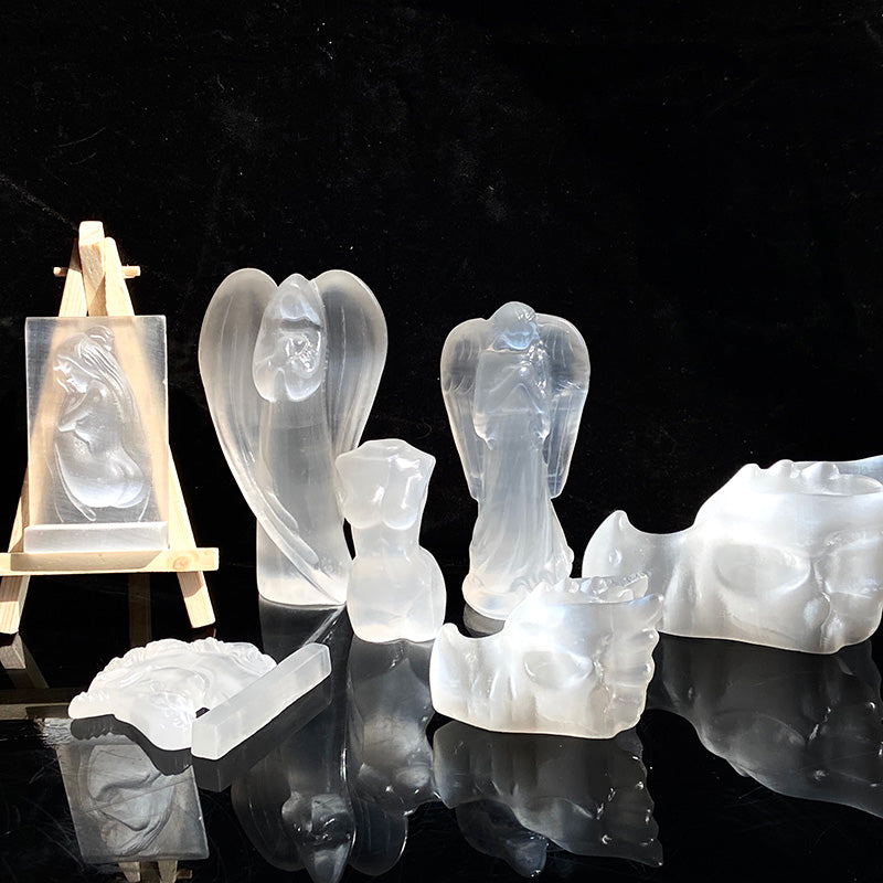 Different Styles Selenite Carvings