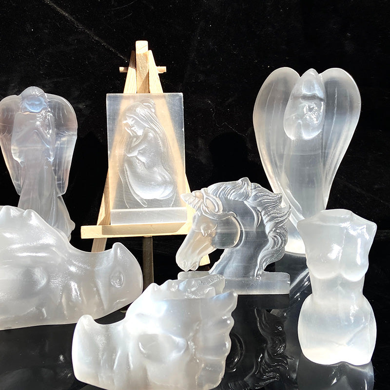 Different Styles Selenite Carvings