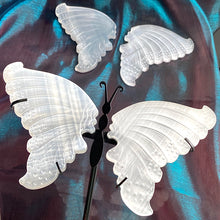 Load image into Gallery viewer, Beautiful Selenite Butterfly Wings Set