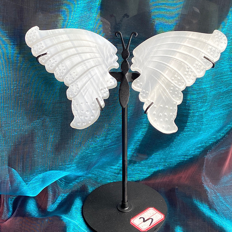 Beautiful Selenite Butterfly Wings Set