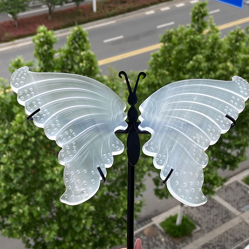 Beautiful Selenite Butterfly Wings Set