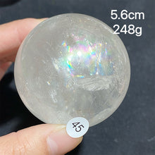 Load image into Gallery viewer, Natural Clear Quartz Rainbow Crystal Sphere