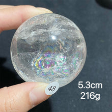 Load image into Gallery viewer, Natural Clear Quartz Rainbow Crystal Sphere