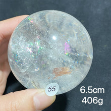 Load image into Gallery viewer, Natural Clear Quartz Rainbow Crystal Sphere