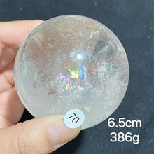 Load image into Gallery viewer, Natural Clear Quartz Rainbow Crystal Sphere