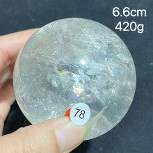 Load image into Gallery viewer, Natural Clear Quartz Rainbow Crystal Sphere