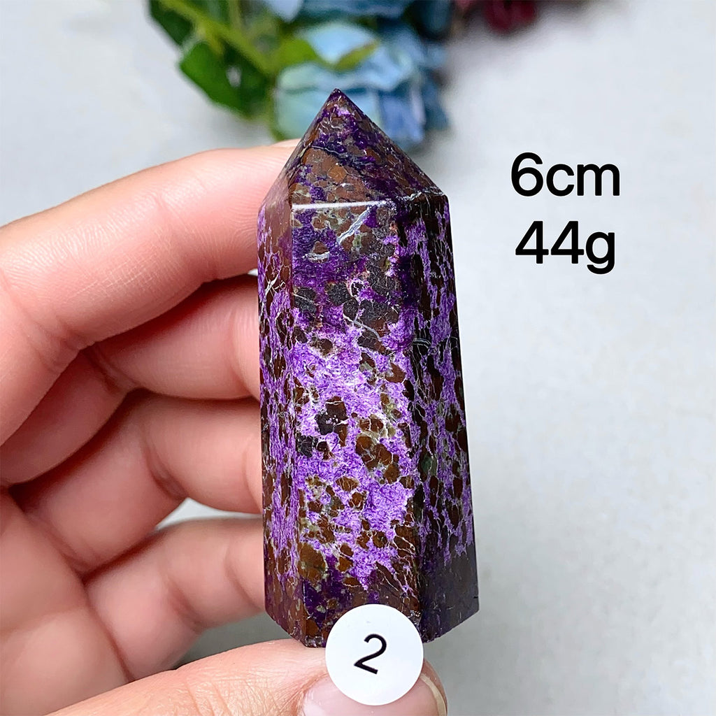 Natural Crystal Sugilite Tower