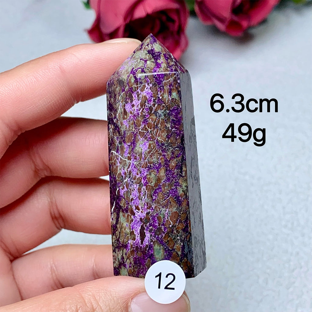 Natural Crystal Sugilite Tower