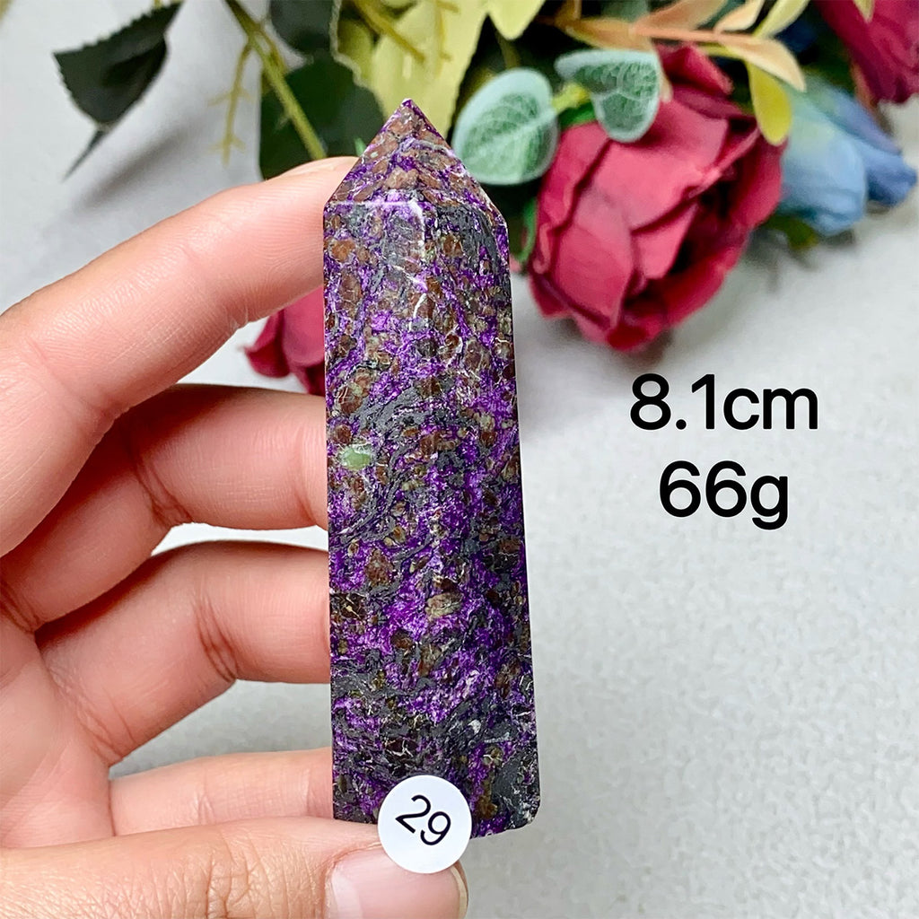 Natural Crystal Sugilite Tower