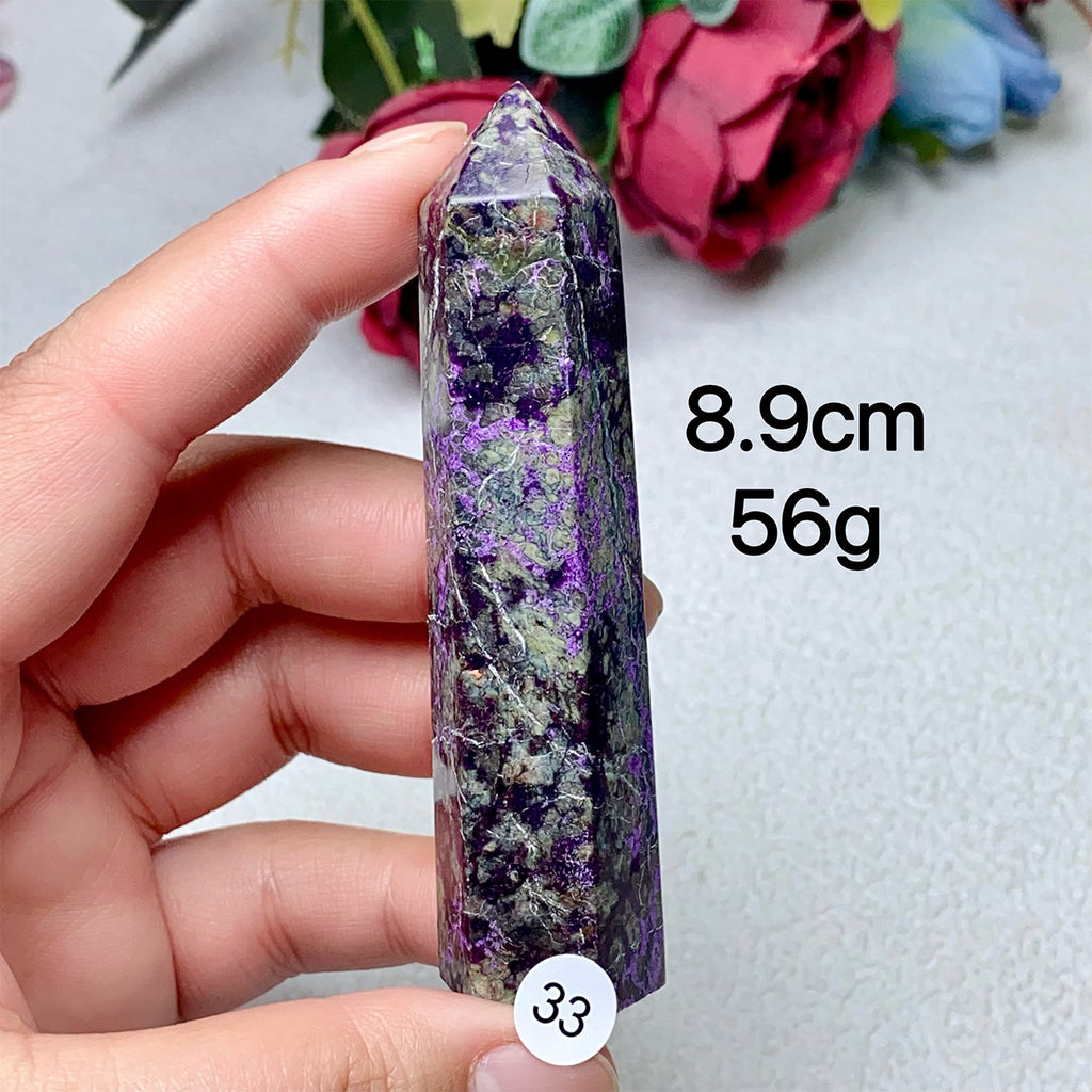 Natural Crystal Sugilite Tower