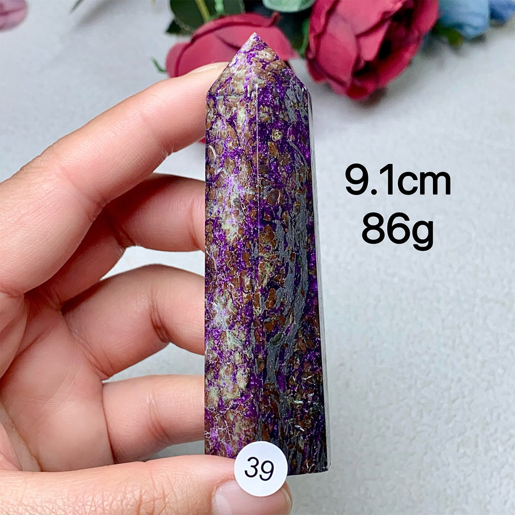 Natural Crystal Sugilite Tower