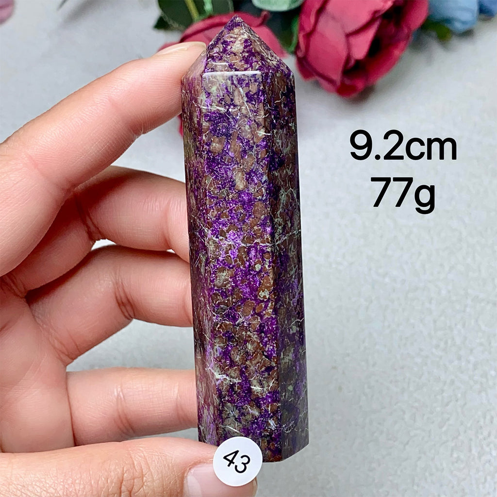 Natural Crystal Sugilite Tower