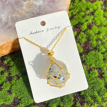 Load image into Gallery viewer, Crystal Cage Necklace Holder Net Metal Chain Stone Collecting Holder Adjustable Pendant Jewelry