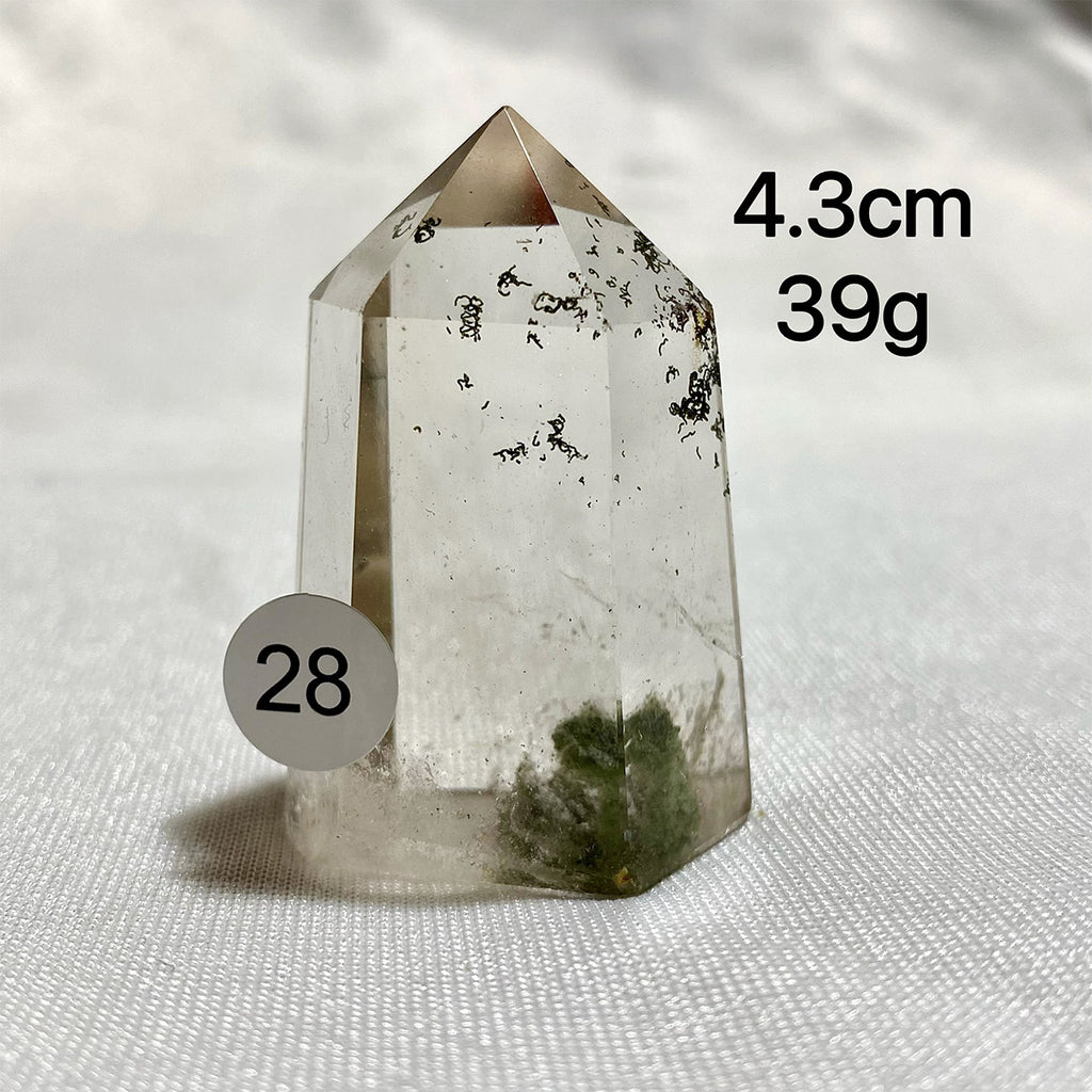 Natural Garden Quartz Crystal Tower