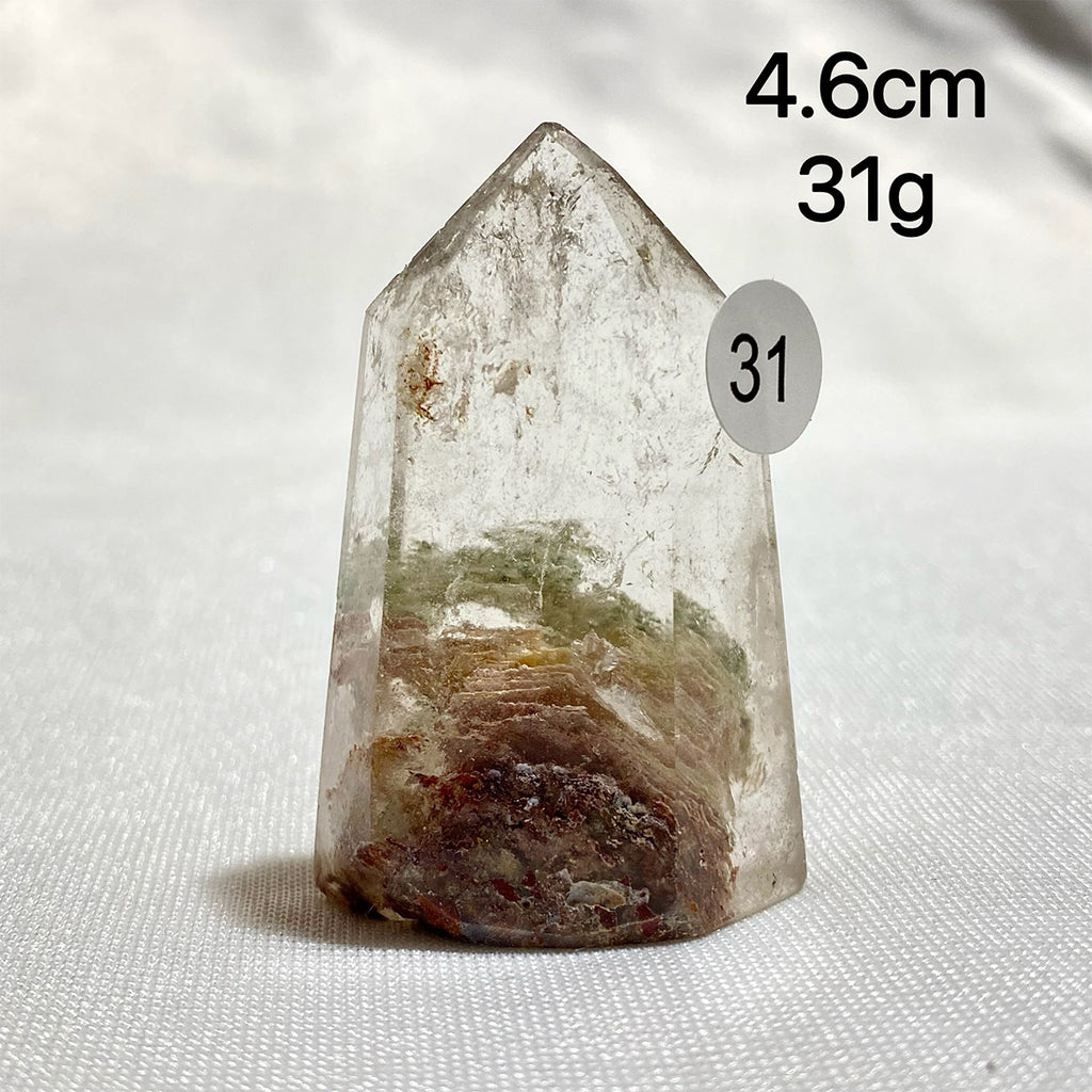 Natural Garden Quartz Crystal Tower