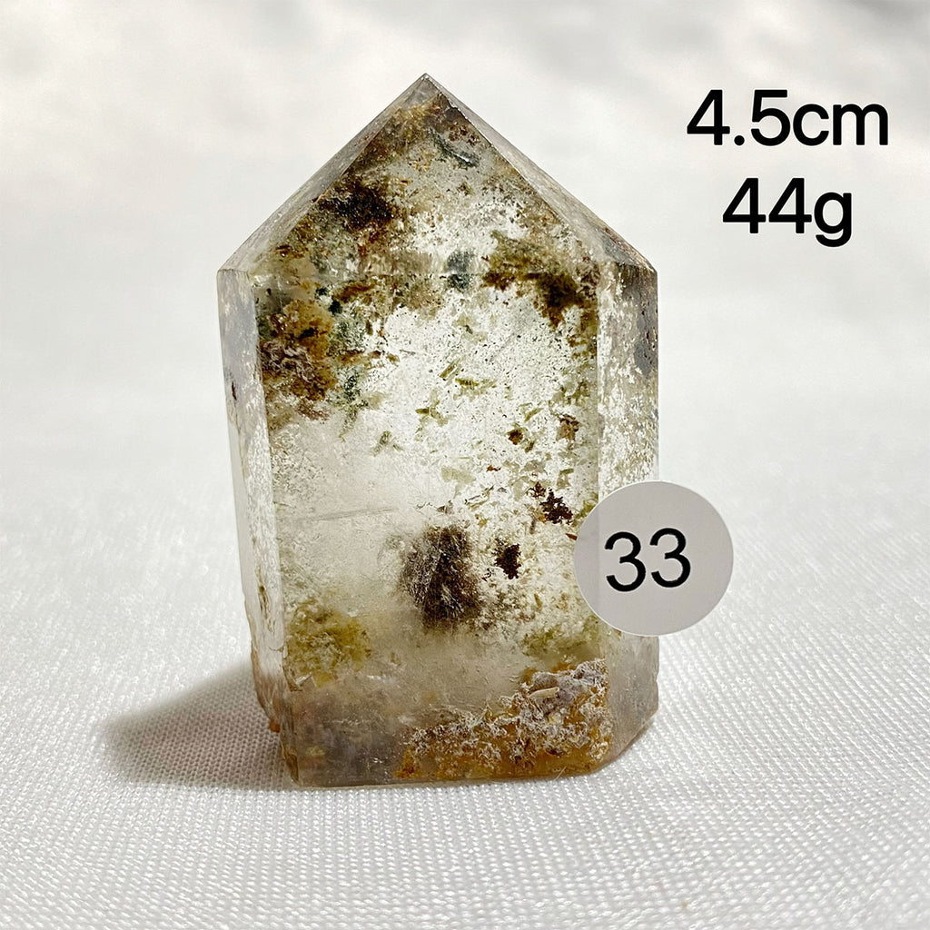 Natural Garden Quartz Crystal Tower