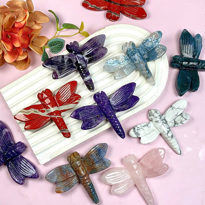 Different Materials Dragonfly Carvings