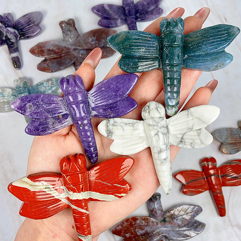 Different Materials Dragonfly Carvings