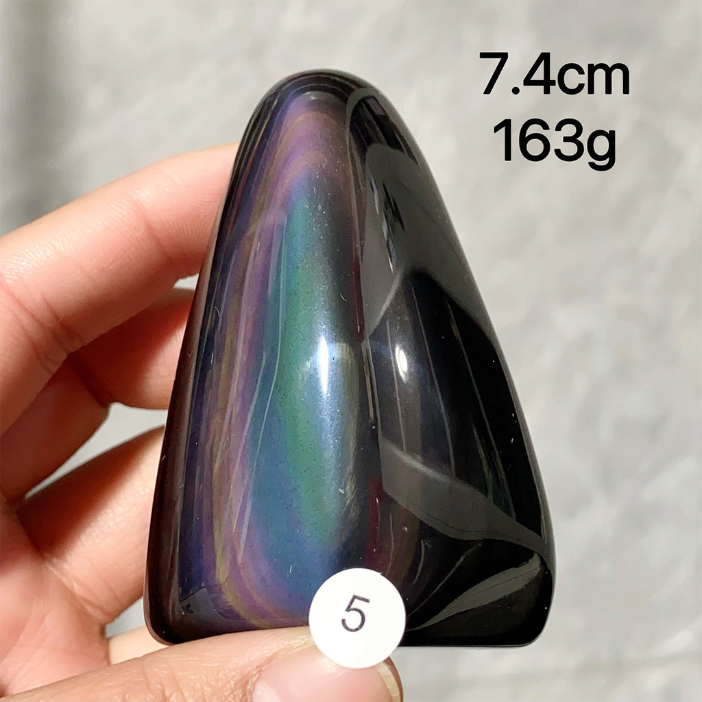 Natural Crystal Rainbow Obsidian Freeform