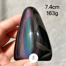 Load image into Gallery viewer, Natural Crystal Rainbow Obsidian Freeform