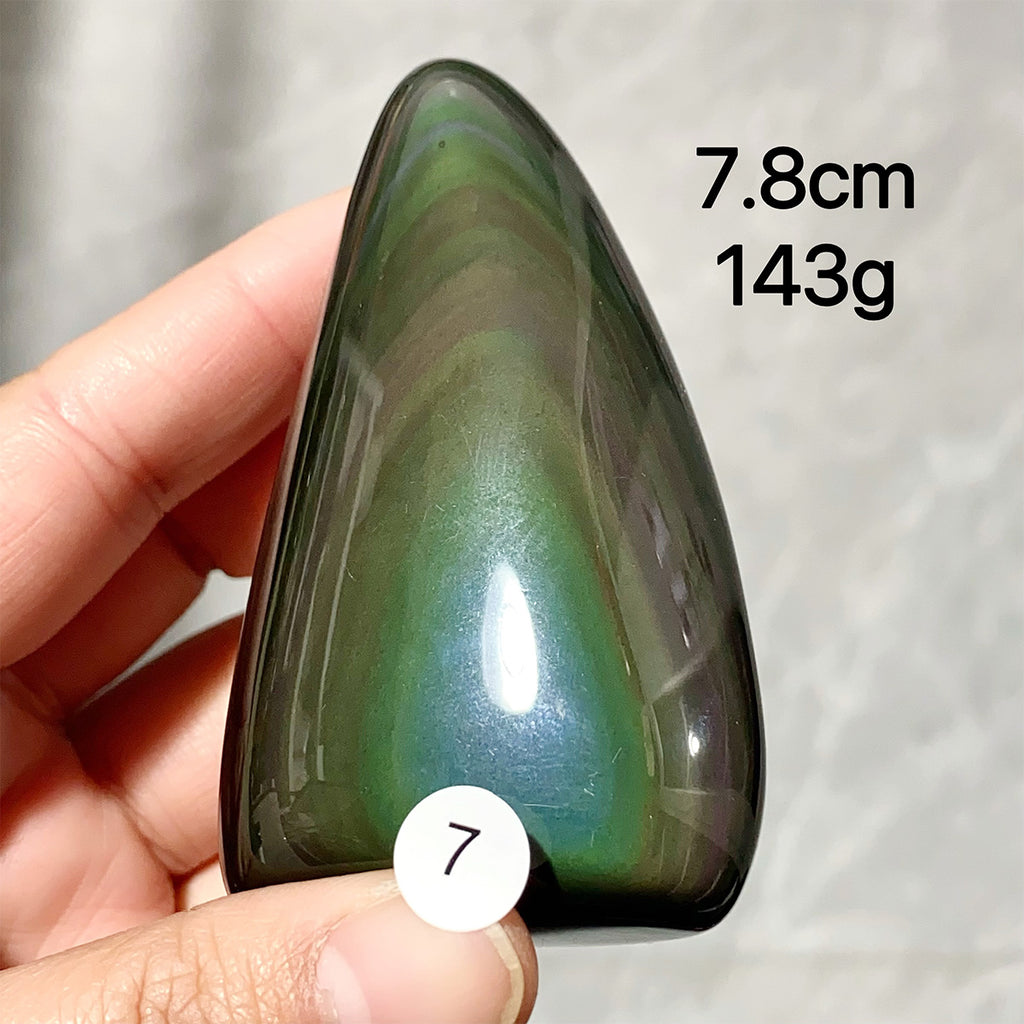 Natural Crystal Rainbow Obsidian Freeform