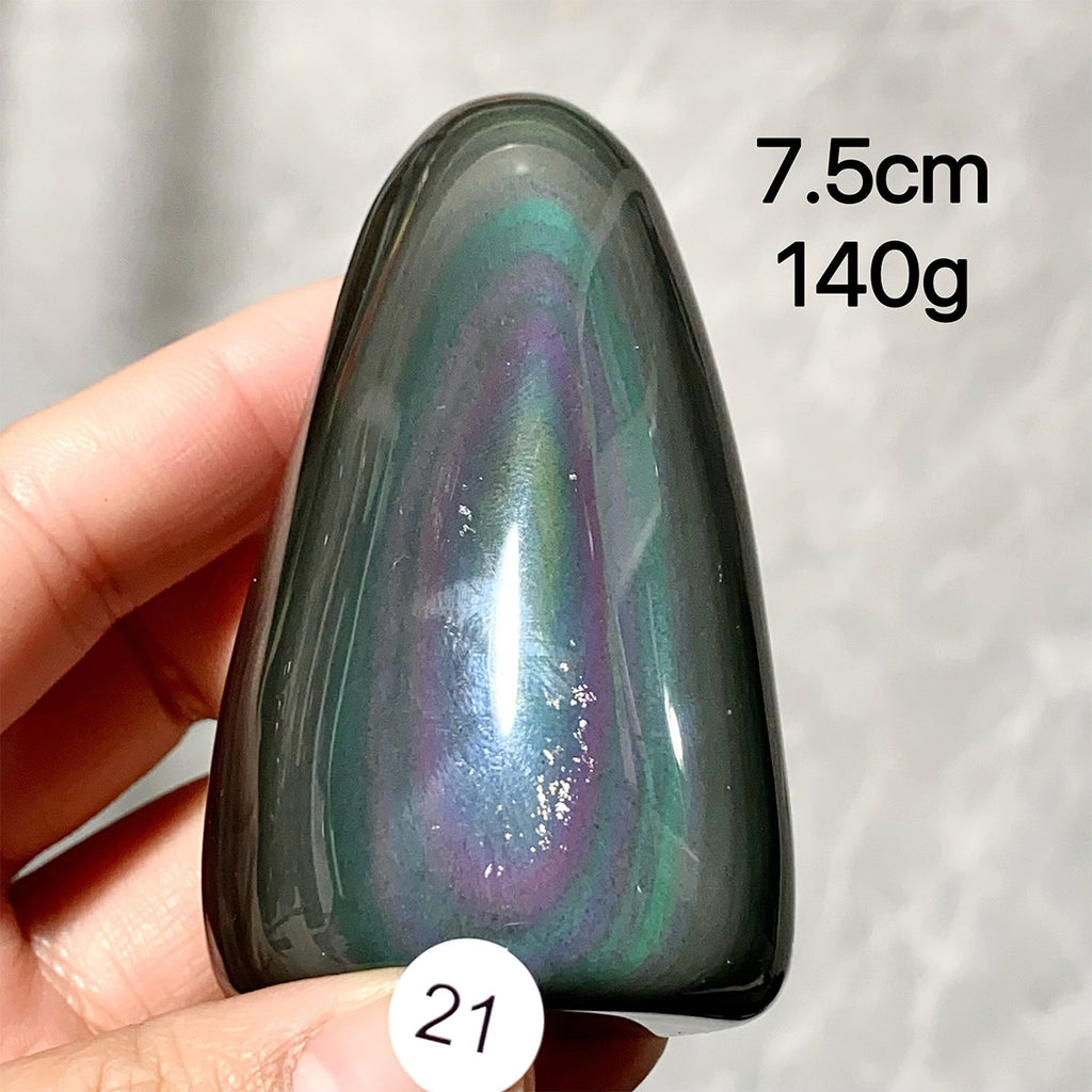 Natural Crystal Rainbow Obsidian Freeform