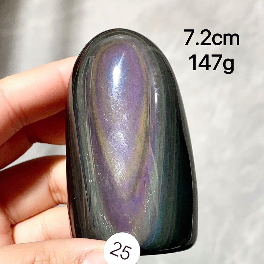 Natural Crystal Rainbow Obsidian Freeform