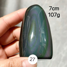 Load image into Gallery viewer, Natural Crystal Rainbow Obsidian Freeform