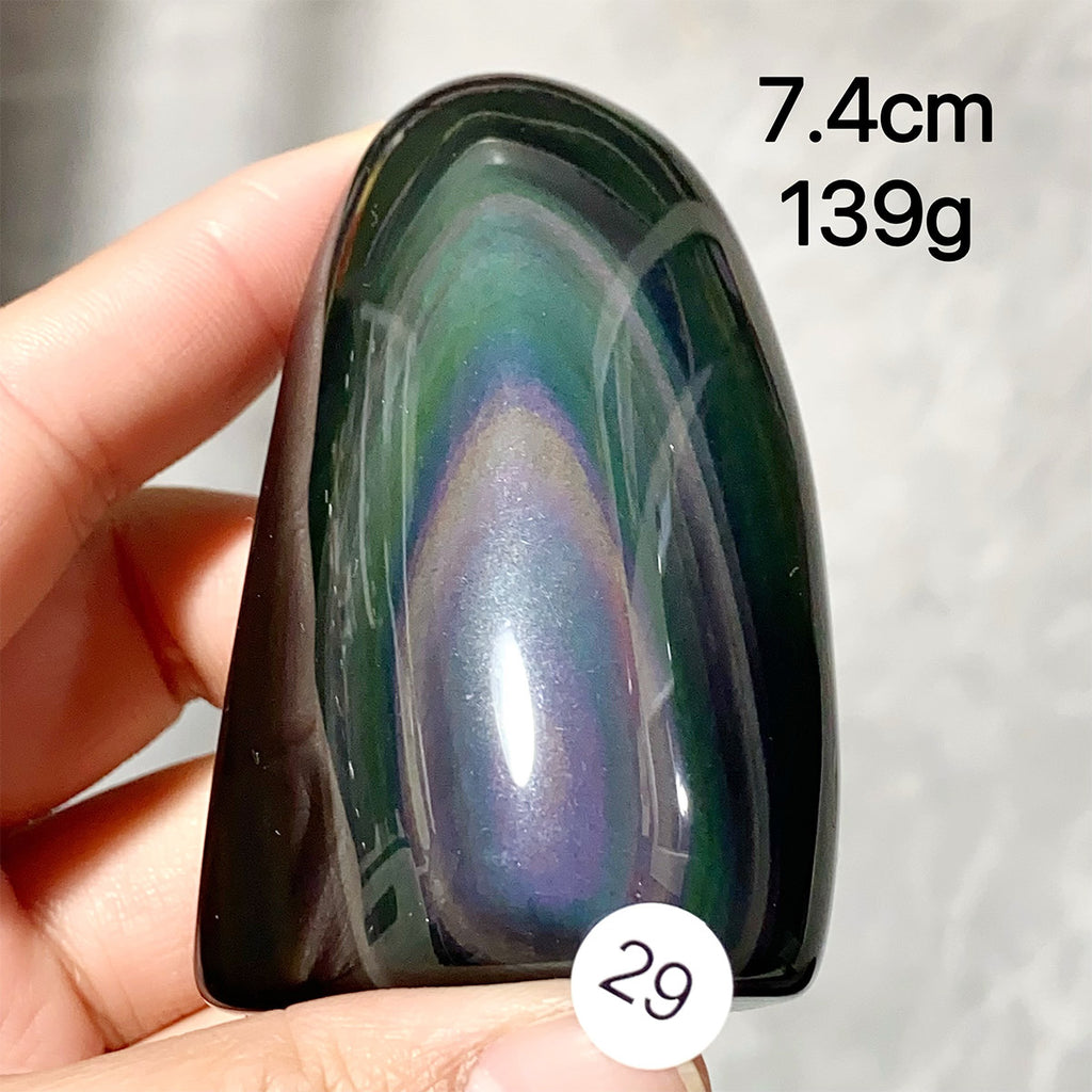 Natural Crystal Rainbow Obsidian Freeform