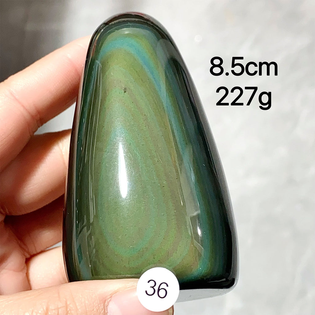 Natural Crystal Rainbow Obsidian Freeform