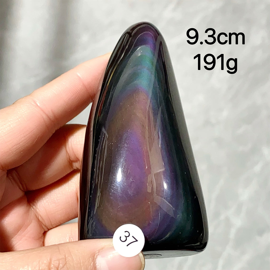 Natural Crystal Rainbow Obsidian Freeform