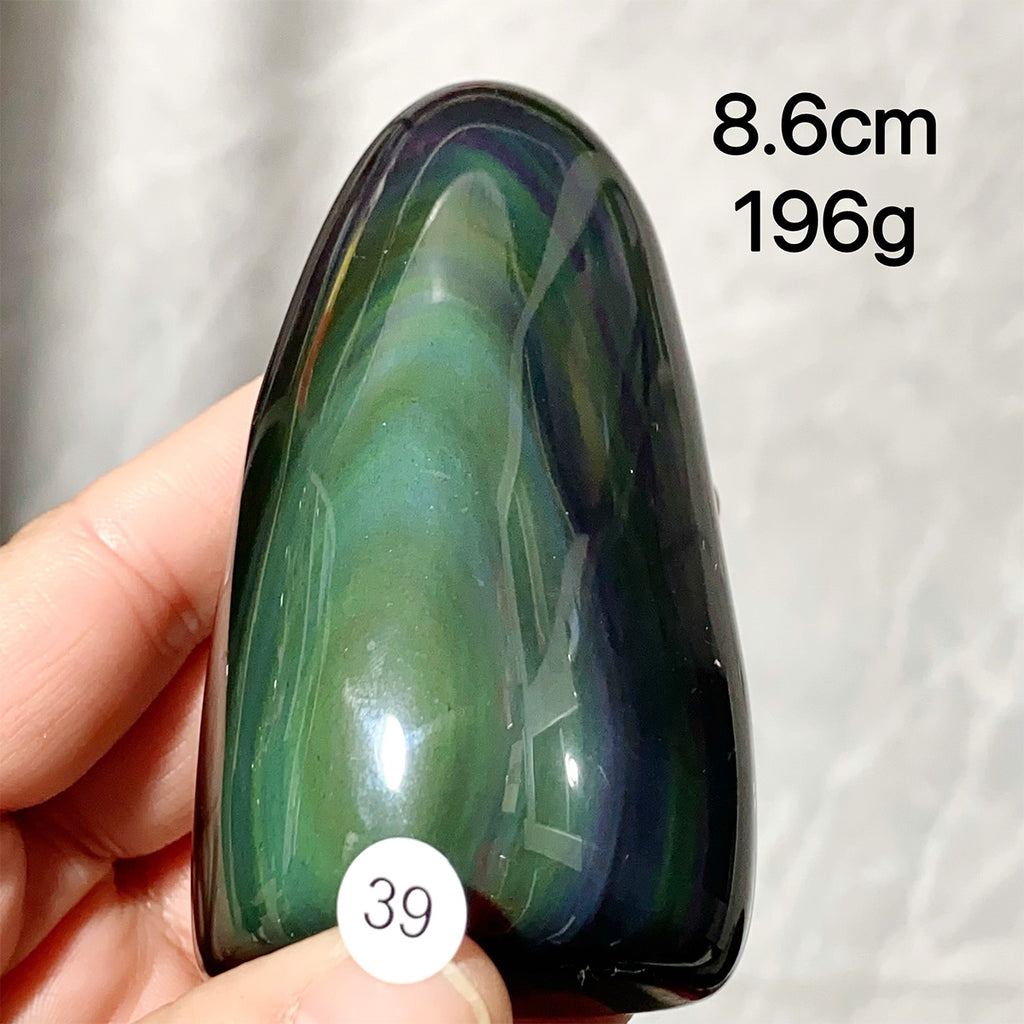 Natural Crystal Rainbow Obsidian Freeform