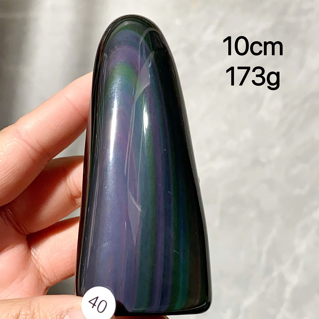 Natural Crystal Rainbow Obsidian Freeform