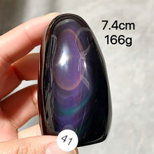 Load image into Gallery viewer, Natural Crystal Rainbow Obsidian Freeform