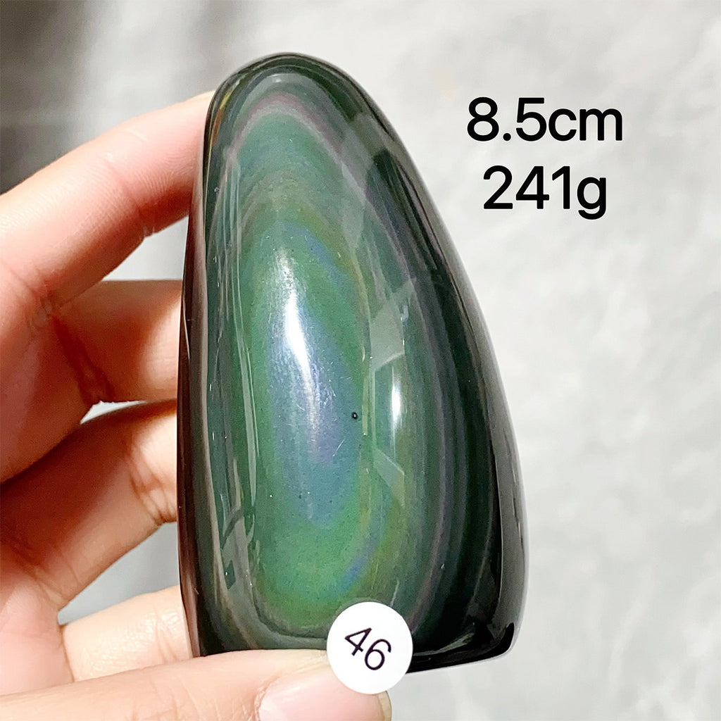 Natural Crystal Rainbow Obsidian Freeform