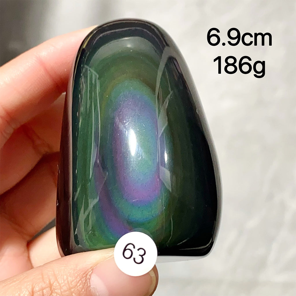 Natural Crystal Rainbow Obsidian Freeform