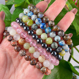 8MM Different Materials Crystal Bracelets 10$/5PCS