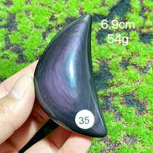 Load image into Gallery viewer, Natural Crystal Rainbow Obsidian Plam Moon