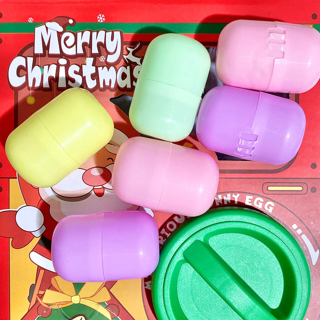 6 Count/Set Capsules Christmas Crystal Gashapon Box