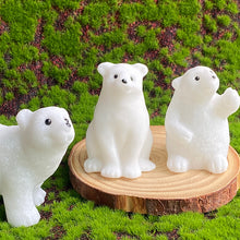 Load image into Gallery viewer, Cute White Jade Polar Bear Carving