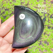 Load image into Gallery viewer, Natural Crystal Rainbow Obsidian Plam Moon