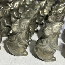 Load image into Gallery viewer, Cute Pyrite Bunny Carvings