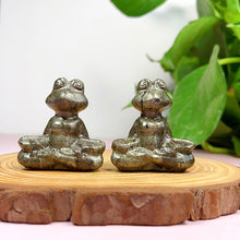 Load image into Gallery viewer, Cute Pyrite Different Styles Carvings (Frog/ Wolf/ Balloon Dog/ Boy/ Girl)