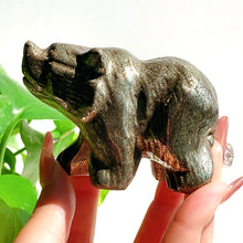 Load image into Gallery viewer, Fluorite Elephant Fluorite Bear Pyrite Elephant Pyrite Bear Carvings