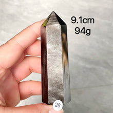 Load image into Gallery viewer, Natural Silver Obsidian Crystal Tower