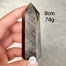 Load image into Gallery viewer, Natural Silver Obsidian Crystal Tower