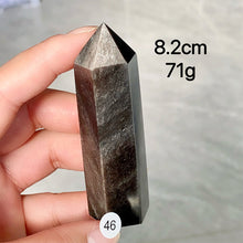 Load image into Gallery viewer, Natural Silver Obsidian Crystal Tower